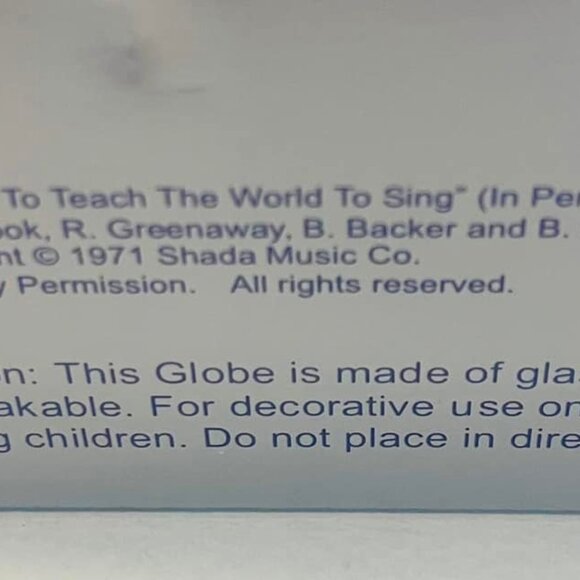 2001 Hallmark Coca-Cola Santa Musical Snow Globe with Moving Train in Box - Picture 6 of 8